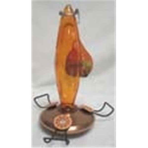 John James Audubon Audubon/Woodlink NA08 Amber Cut Glass Oriole Feeder 850418